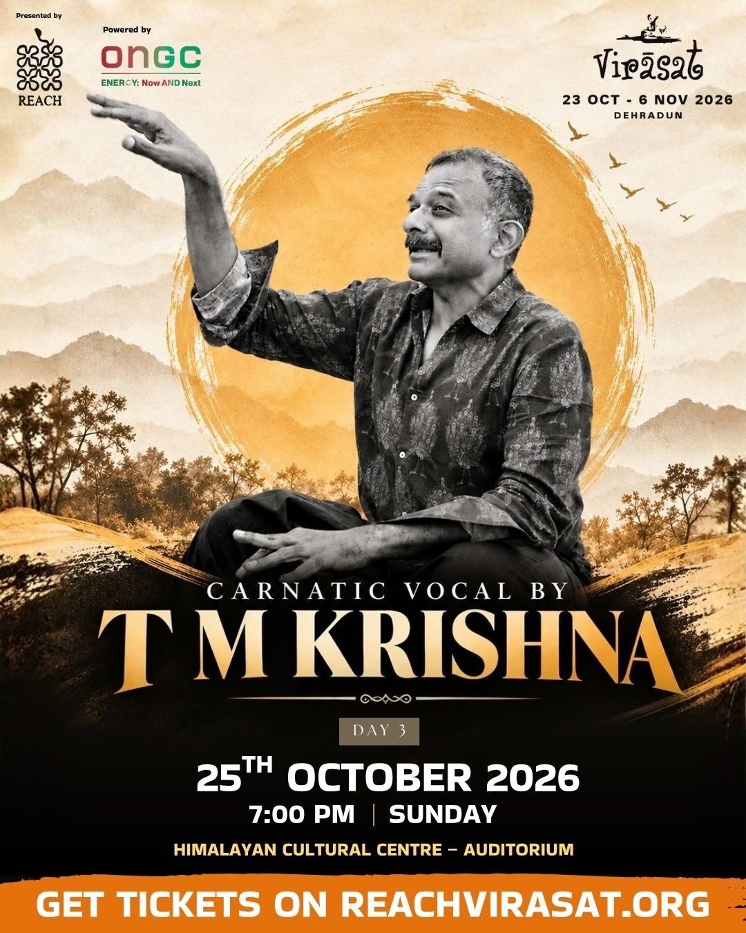 Carnatic Vocal by T M Krishna, 25 October, 9:00 PM