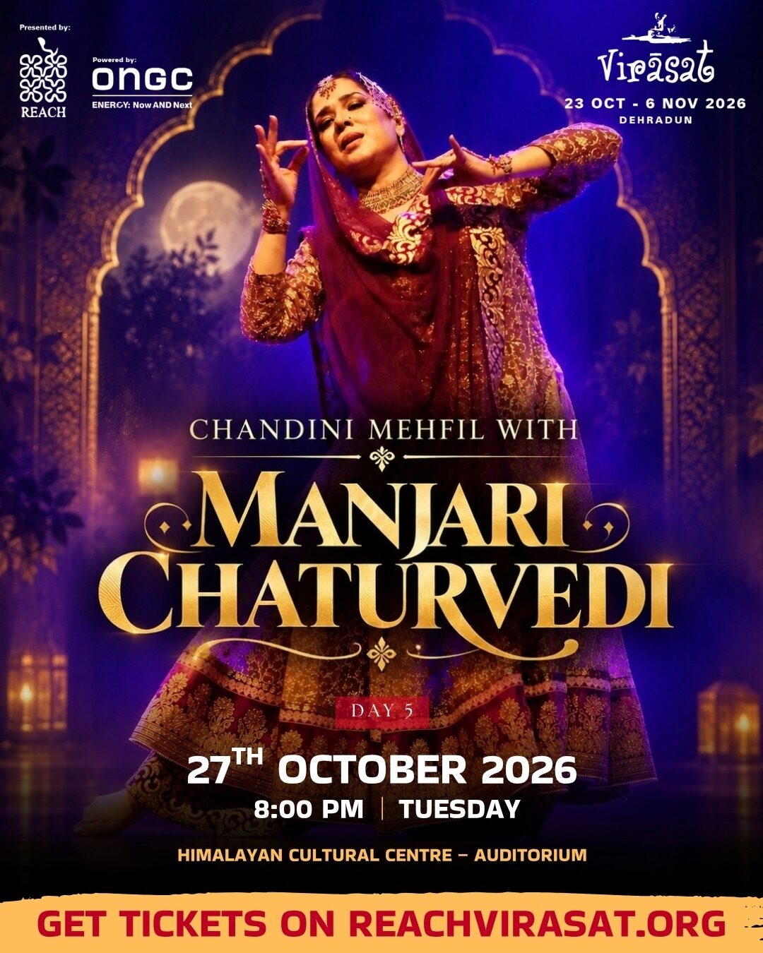 Chandini Mehfil with Manjari Chaturvedi - The Tawaif Story, Tue 27 Oct · 9:00 PM