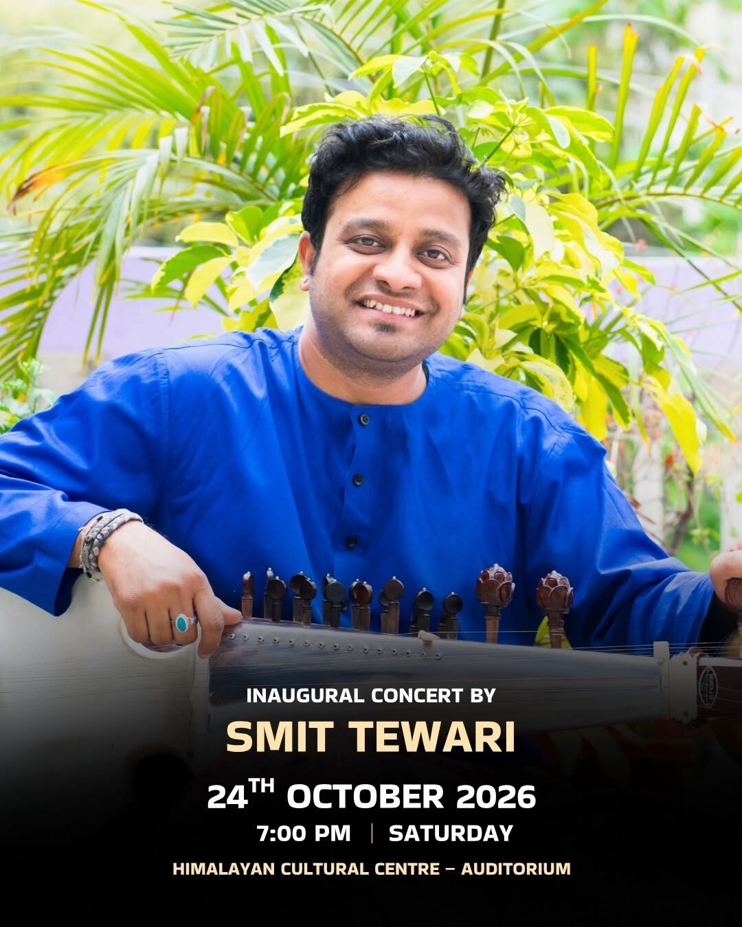 Sarod Recital - Smit Tiwari - A prominent Indian classical sarod artist and musician from the Maihar Gharana, Sat 24 Oct · 7:00 PM